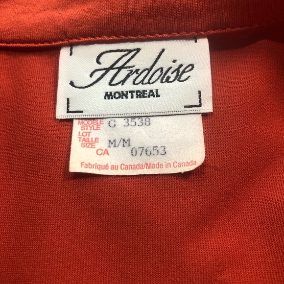 Ardoise Montreal  Rust orange blouse Med - Picture 5 of 10